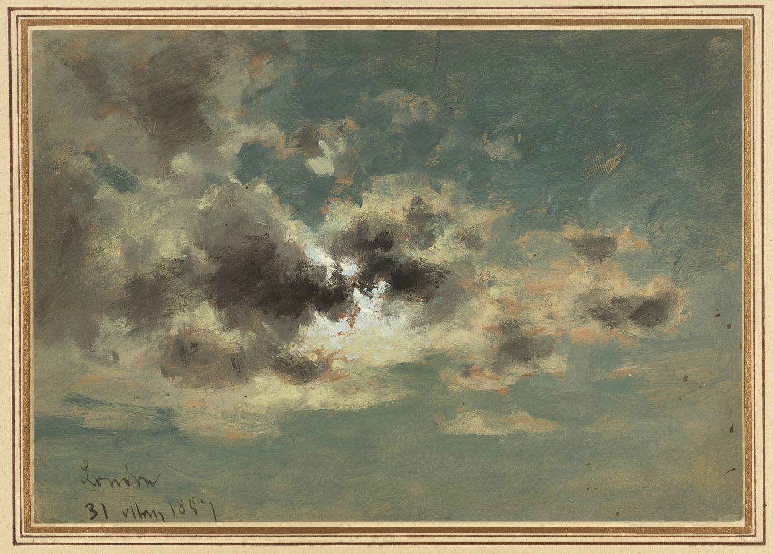 Clouds 1857 by David Cox 1783-1859